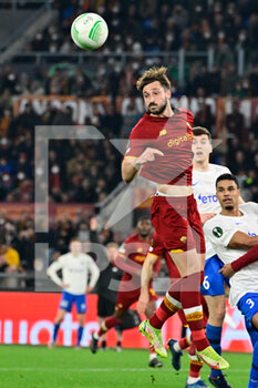 2022-03-17 - Matias Vina (AS Roma) during the UEFA Europa Conference League football match between AS Roma and Vitesse  at The Olympic Stadium in Rome on March 17, 2022. - AS ROMA VS VITESSE - UEFA CONFERENCE LEAGUE - SOCCER