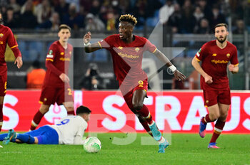 2022-03-17 - Tammy Abraham (AS Roma)  during the UEFA Europa Conference League football match between AS Roma and Vitesse  at The Olympic Stadium in Rome on March 17, 2022. - AS ROMA VS VITESSE - UEFA CONFERENCE LEAGUE - SOCCER
