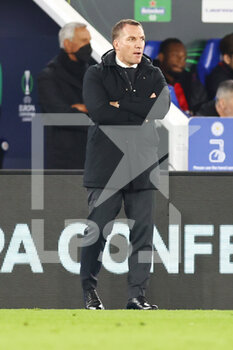 2022-03-10 - Leicester City Manager Brendan Rodgers during the UEFA Conference League, Round of 16, 1st leg football match between Leicester City and Stade Rennais (Rennes) on March 10, 2022 at King Power Stadium in Leicester, England - LEICESTER CITY VS STADE RENNAIS (RENNES) - UEFA CONFERENCE LEAGUE - SOCCER