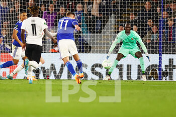 2022-03-10 - Leicester City Midfielder Marc Albrighton (11) scores a goal 1-0 during the UEFA Conference League, Round of 16, 1st leg football match between Leicester City and Stade Rennais (Rennes) on March 10, 2022 at King Power Stadium in Leicester, England - LEICESTER CITY VS STADE RENNAIS (RENNES) - UEFA CONFERENCE LEAGUE - SOCCER