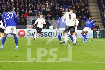 2022-03-10 - Leicester City Forward Kelechi Iheanacho (14) scores a goal 2-0 during the UEFA Conference League, Round of 16, 1st leg football match between Leicester City and Stade Rennais (Rennes) on March 10, 2022 at King Power Stadium in Leicester, England - LEICESTER CITY VS STADE RENNAIS (RENNES) - UEFA CONFERENCE LEAGUE - SOCCER