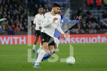2022-03-10 - Martin Terrier of Stade Rennais during the UEFA Conference League, Round of 16, 1st leg football match between Leicester City and Stade Rennais (Rennes) on March 10, 2022 at King Power Stadium in Leicester, England - LEICESTER CITY VS STADE RENNAIS (RENNES) - UEFA CONFERENCE LEAGUE - SOCCER