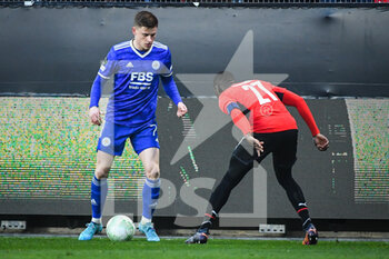 2022-03-17 - Harvey BARNES of Leicester City during the UEFA Conference League, Round of 16, 2nd leg football match between Stade Rennais (Rennes) and Leicester City on March 17, 2022 at Roazhon Park in Rennes, France - STADE RENNAIS (RENNES) VS LEICESTER CITY - UEFA CONFERENCE LEAGUE - SOCCER