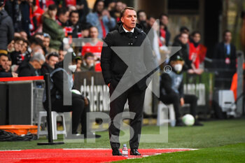 2022-03-17 - Brendan RODGERS of Leicester City during the UEFA Conference League, Round of 16, 2nd leg football match between Stade Rennais (Rennes) and Leicester City on March 17, 2022 at Roazhon Park in Rennes, France - STADE RENNAIS (RENNES) VS LEICESTER CITY - UEFA CONFERENCE LEAGUE - SOCCER