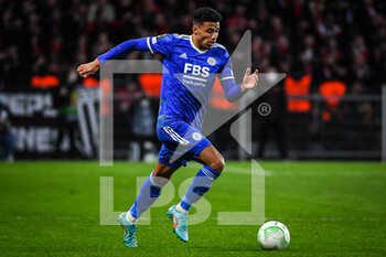 2022-03-17 - James JUSTIN of Leicester City during the UEFA Conference League, Round of 16, 2nd leg football match between Stade Rennais (Rennes) and Leicester City on March 17, 2022 at Roazhon Park in Rennes, France - STADE RENNAIS (RENNES) VS LEICESTER CITY - UEFA CONFERENCE LEAGUE - SOCCER