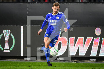 2022-03-17 - Kiernan DEWSBURY-HALL of Leicester City during the UEFA Conference League, Round of 16, 2nd leg football match between Stade Rennais (Rennes) and Leicester City on March 17, 2022 at Roazhon Park in Rennes, France - STADE RENNAIS (RENNES) VS LEICESTER CITY - UEFA CONFERENCE LEAGUE - SOCCER