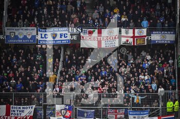 2022-03-17 - Supporters of Leicester City during the UEFA Conference League, Round of 16, 2nd leg football match between Stade Rennais (Rennes) and Leicester City on March 17, 2022 at Roazhon Park in Rennes, France - STADE RENNAIS (RENNES) VS LEICESTER CITY - UEFA CONFERENCE LEAGUE - SOCCER