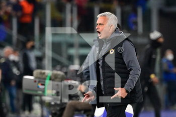 2022-04-14 - Jose’ Mourinho coach (AS Roma) during the UEFA Europa Conference League football match between AS Roma and FK Bodo/Glimt at The Olympic Stadium in Rome on April 14, 2022. - AS ROMA VS FK BODO/GLIMT - UEFA CONFERENCE LEAGUE - SOCCER