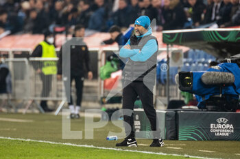 2022-03-17 - BASEL, SWITZERLAND - MARCH 17: Olympique Marseille Head Coach Jorge Sampaoli during the UEFA Conference League Round of 16 Leg Two match between FC Basel and Olympique Marseille at  on March 17, 2022 in Basel, Switzerland. - FC BASEL AND OLYMPIQUE MARSEILLE - UEFA CONFERENCE LEAGUE - SOCCER