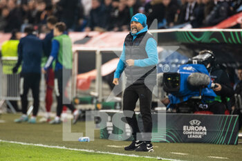 2022-03-17 - BASEL, SWITZERLAND - MARCH 17: Olympique Marseille Head Coach Jorge Sampaoli during the UEFA Conference League Round of 16 Leg Two match between FC Basel and Olympique Marseille at  on March 17, 2022 in Basel, Switzerland. - FC BASEL AND OLYMPIQUE MARSEILLE - UEFA CONFERENCE LEAGUE - SOCCER