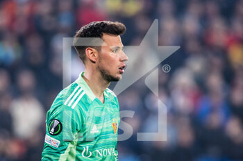 2022-03-17 - BASEL, SWITZERLAND - MARCH 17: Goalkeeper Heinz Lindner of Basel during the UEFA Conference League Round of 16 Leg Two match between FC Basel and Olympique Marseille at  on March 17, 2022 in Basel, Switzerland. - FC BASEL AND OLYMPIQUE MARSEILLE - UEFA CONFERENCE LEAGUE - SOCCER