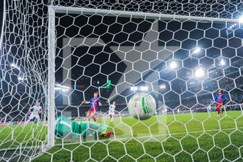2022-03-17 - BASEL, SWITZERLAND - MARCH 17: Valentin Rongier of Marseille scores his goal during the UEFA Conference League Round of 16 Leg Two match between FC Basel and Olympique Marseille at  on March 17, 2022 in Basel, Switzerland. - FC BASEL AND OLYMPIQUE MARSEILLE - UEFA CONFERENCE LEAGUE - SOCCER