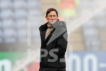 2022-04-07 - Roger Schmidt Manager of PSV Eindhoven during the UEFA Europa Conference League, Quarter-finals, 1st leg football match between Leicester City and PSV Eindhoven on April 7, 2022 at the King Power Stadium in Leicester, England - LEICESTER CITY VS PSV EINDHOVEN - UEFA CONFERENCE LEAGUE - SOCCER