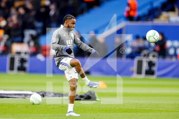 2022-04-28 - Ademola Lookman (37) of Leicester City warms up during the UEFA Europa Conference League, Semi-finals, 1st leg football match between Leicester City and AS Roma on April 28, 2022 at the King Power Stadium in Leicester, England - LEICESTER CITY VS AS ROMA - UEFA CONFERENCE LEAGUE - SOCCER