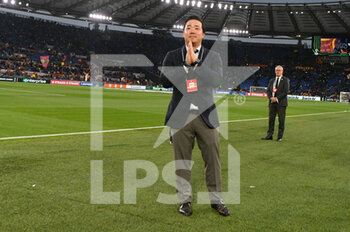 2022-05-05 - Vichai Srivaddhanaprabha presidente Leicester City during the UEFA Europa Conference League football match between AS Roma and Leicester City at The Olympic Stadium in Rome on May 05, 2022. - AS ROMA VS LEICESTER - UEFA CONFERENCE LEAGUE - SOCCER