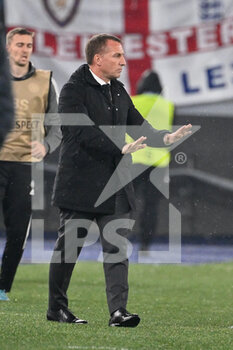 2022-05-05 - Brendan Rodgers coach (Leicester City) during the UEFA Europa Conference League football match between AS Roma and Leicester City at The Olympic Stadium in Rome on May 05, 2022. - AS ROMA VS LEICESTER - UEFA CONFERENCE LEAGUE - SOCCER