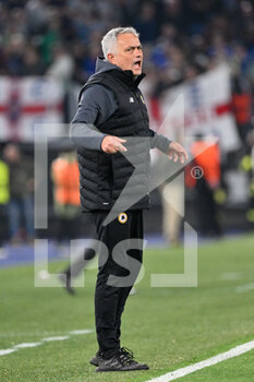2022-05-05 - Jose’ Mourinho coach (AS Roma) during the UEFA Europa Conference League football match between AS Roma and Leicester City at The Olympic Stadium in Rome on May 05, 2022. - AS ROMA VS LEICESTER - UEFA CONFERENCE LEAGUE - SOCCER