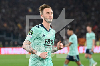 2022-05-05 - James Maddison (Leicester City) during the UEFA Europa Conference League football match between AS Roma and Leicester City at The Olympic Stadium in Rome on May 05, 2022. - AS ROMA VS LEICESTER - UEFA CONFERENCE LEAGUE - SOCCER
