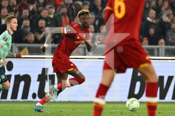 2022-05-05 - Tammy Abraham (AS Roma) during the UEFA Europa Conference League football match between AS Roma and Leicester City at The Olympic Stadium in Rome on May 05, 2022. - AS ROMA VS LEICESTER - UEFA CONFERENCE LEAGUE - SOCCER