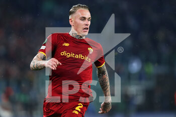 2022-05-05 - Rick Karsdorp of Roma in action during the UEFA Conference League, Semi-finals, 2nd leg football match between AS Roma and Leicester City on May 5, 2022 at Stadio Olimpico in Rome, Italy - AS ROMA VS LEICESTER CITY - UEFA CONFERENCE LEAGUE - SOCCER