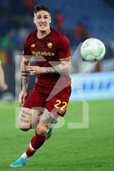 2022-05-05 - Nicolo' Zaniolo of Roma in action during the UEFA Conference League, Semi-finals, 2nd leg football match between AS Roma and Leicester City on May 5, 2022 at Stadio Olimpico in Rome, Italy - AS ROMA VS LEICESTER CITY - UEFA CONFERENCE LEAGUE - SOCCER