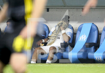 2022-05-05 - Injured during the first half, Dimitri Payet of Marseille has to leave the pitch during the UEFA Europa Conference League semi-final second leg football match between Olympique de Marseille (OM) and Feyenoord Rotterdam on May 5, 2022 at Stade Velodrome in Marseille, France - OLYMPIQUE DE MARSEILLE (OM) VS FEYENOORD ROTTERDAM - UEFA CONFERENCE LEAGUE - SOCCER