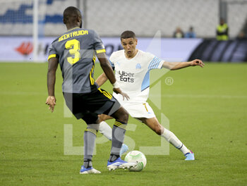 2022-05-05 - Amine Harit of Marseille during the UEFA Europa Conference League semi-final second leg football match between Olympique de Marseille (OM) and Feyenoord Rotterdam on May 5, 2022 at Stade Velodrome in Marseille, France - OLYMPIQUE DE MARSEILLE (OM) VS FEYENOORD ROTTERDAM - UEFA CONFERENCE LEAGUE - SOCCER