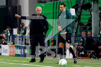 2022-05-25 - Coach Jose Mourinho of AS Roma during the UEFA Europa Conference League, Final football match between AS Roma and Feyenoord on May 25, 2022 at the National Arena in Tirana, Albania - FOOTBALL - CONFERENCE LEAGUE - FINAL - ROMA V FEYENOORD - UEFA CONFERENCE LEAGUE - SOCCER