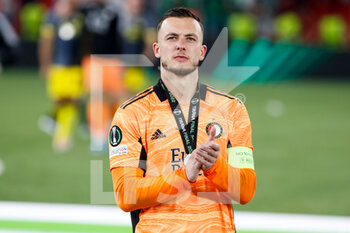 2022-05-25 - Justin Bijlow of Feyenoord during the UEFA Europa Conference League, Final football match between AS Roma and Feyenoord on May 25, 2022 at the National Arena in Tirana, Albania - FOOTBALL - CONFERENCE LEAGUE - FINAL - ROMA V FEYENOORD - UEFA CONFERENCE LEAGUE - SOCCER