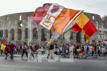 A.S. Roma celebrate their Conference League victory - UEFA CONFERENCE LEAGUE - CALCIO