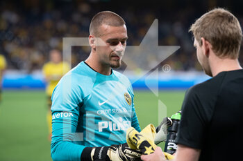 2022-08-11 - August 11, 2022, Bern, Wankdorf, Conference League: BSC Young Boys - Kuopion PS, #1 Anthony Racioppi (Young Boys) before the game. - CONFERENCE LEAGUE: BSC YOUNG BOYS - KUOPION PS - UEFA CONFERENCE LEAGUE - SOCCER