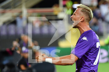 2022-09-08 - Antonin Barak (ACF Fiorentina) celebrates after scoring a goal - ACF FIORENTINA VS FK RFS - UEFA CONFERENCE LEAGUE - SOCCER