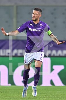 2022-10-13 - Cristiano Biraghi (ACF Fiorentina) celebrates after scoring a goal - ACF FIORENTINA VS HEART OF MIDLOTHIAN FC - UEFA CONFERENCE LEAGUE - SOCCER