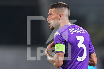 2022-10-13 - Cristiano Biraghi (ACF Fiorentina) reacts - ACF FIORENTINA VS HEART OF MIDLOTHIAN FC - UEFA CONFERENCE LEAGUE - SOCCER