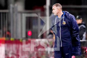 2022-11-03 - Head Coach Valeri Gorodov of Dnipro-1 during the UEFA Europa Conference League, Group E football match between AZ Alkmaar and SC Dnipro-1 on November 3, 2022 at the AZ Stadion in Alkmaar, Netherlands - FOOTBALL - CONFERENCE LEAGUE - AZ ALKMAAR V DNIPRO-1 - UEFA CONFERENCE LEAGUE - SOCCER