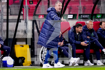 2022-11-03 - Head Coach Valeri Gorodov of Dnipro-1 during the UEFA Europa Conference League, Group E football match between AZ Alkmaar and SC Dnipro-1 on November 3, 2022 at the AZ Stadion in Alkmaar, Netherlands - FOOTBALL - CONFERENCE LEAGUE - AZ ALKMAAR V DNIPRO-1 - UEFA CONFERENCE LEAGUE - SOCCER