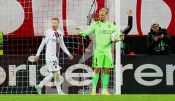 2022-11-03 - Kasper Schmeichel of Nice during the UEFA Conference League, Group D football match between FC Koln and OGC Nice on November 3, 2022 at RheinEnergieStadion in Koln, Germany - FOOTBALL - CONFERENCE LEAGUE - KOLN V NICE - UEFA CONFERENCE LEAGUE - SOCCER