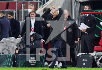 2022-11-03 - Coach Lucien Favre of Nice celebrates during the UEFA Conference League, Group D football match between FC Koln and OGC Nice on November 3, 2022 at RheinEnergieStadion in Koln, Germany - FOOTBALL - CONFERENCE LEAGUE - KOLN V NICE - UEFA CONFERENCE LEAGUE - SOCCER