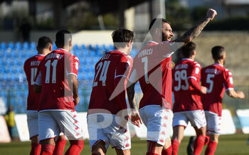 2022-01-30 - Mirko Antenucci (7) SSC Bari esulta dopo aver messo a segno il goal del 0 1 - PAGANASE VS BARI - ITALIAN SERIE C - SOCCER
