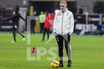 2022-01-13 - Mauro Tassotti Vice Coach of Genoa CFC looks on during the Coppa Italia 2021/22 football match between AC Milan and Genoa CFC at Giuseppe Meazza Stadium, Milan, Italy on January 13, 2022 - AC MILAN VS GENOA CFC - ITALIAN CUP - SOCCER