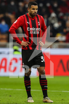 2022-01-13 - Junior Messias of AC Milan in action during the Coppa Italia 2021/22 football match between AC Milan and Genoa CFC at Giuseppe Meazza Stadium, Milan, Italy on January 13, 2022 - AC MILAN VS GENOA CFC - ITALIAN CUP - SOCCER