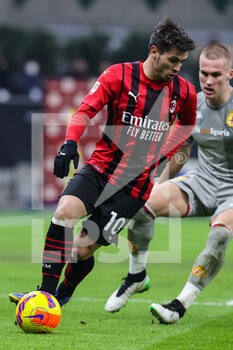 2022-01-13 - Brahim Diaz of AC Milan in action during the Coppa Italia 2021/22 football match between AC Milan and Genoa CFC at Giuseppe Meazza Stadium, Milan, Italy on January 13, 2022 - AC MILAN VS GENOA CFC - ITALIAN CUP - SOCCER