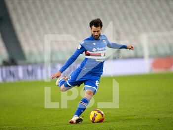 2022-01-18 - Candreva of Sampdoria during the Italian Cup, Coppa Italia, round of 16 football match between Juventus FC and UC Sampdoria on January 18, 2022 at Allianz Stadium in Turin, Italy - JUVENTUS FC VS UC SAMPDORIA - ITALIAN CUP - SOCCER