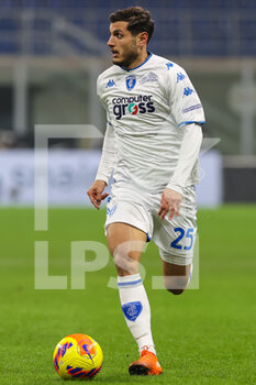 2022-01-19 - Filippo Bandinelli of Empoli FC in action during the Coppa Italia 2021/22 football match between FC Internazionale and Empoli FC at Giuseppe Meazza Stadium, Milan, Italy on January 19, 2022 - INTER - FC INTERNAZIONALE VS EMPOLI FC - ITALIAN CUP - SOCCER
