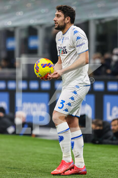 2022-01-19 - Riccardo Marchizza of Empoli FC in action during the Coppa Italia 2021/22 football match between FC Internazionale and Empoli FC at Giuseppe Meazza Stadium, Milan, Italy on January 19, 2022 - INTER - FC INTERNAZIONALE VS EMPOLI FC - ITALIAN CUP - SOCCER