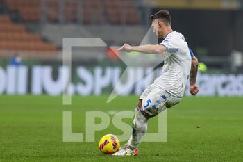 2022-01-19 - Leo Stulac of Empoli FC in action during the Coppa Italia 2021/22 football match between FC Internazionale and Empoli FC at Giuseppe Meazza Stadium, Milan, Italy on January 19, 2022 - INTER - FC INTERNAZIONALE VS EMPOLI FC - ITALIAN CUP - SOCCER