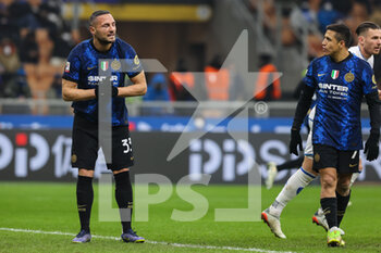 2022-01-19 - Danilo D'Ambrosio of FC Internazionale reacts during the Coppa Italia 2021/22 football match between FC Internazionale and Empoli FC at Giuseppe Meazza Stadium, Milan, Italy on January 19, 2022 - INTER - FC INTERNAZIONALE VS EMPOLI FC - ITALIAN CUP - SOCCER