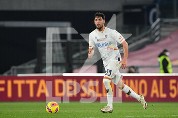 2022-01-20 - Arturo Calabresi (US Lecce)  during the Coppa Italia Frecciarossa round of 16 match between AS Roma vs US Lecce at the Olimpic Stadium in Rome on 20 January 2022. - AS ROMA VS US LECCE - ITALIAN CUP - SOCCER