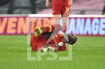 2022-01-20 - Tammy Abraham (AS Roma)  during the Coppa Italia Frecciarossa round of 16 match between AS Roma vs US Lecce at the Olimpic Stadium in Rome on 20 January 2022. - AS ROMA VS US LECCE - ITALIAN CUP - SOCCER