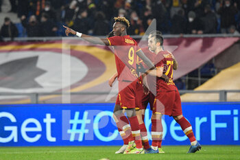 2022-01-20 - Tammy Abraham (AS Roma)  during the Coppa Italia Frecciarossa round of 16 match between AS Roma vs US Lecce at the Olimpic Stadium in Rome on 20 January 2022. - AS ROMA VS US LECCE - ITALIAN CUP - SOCCER